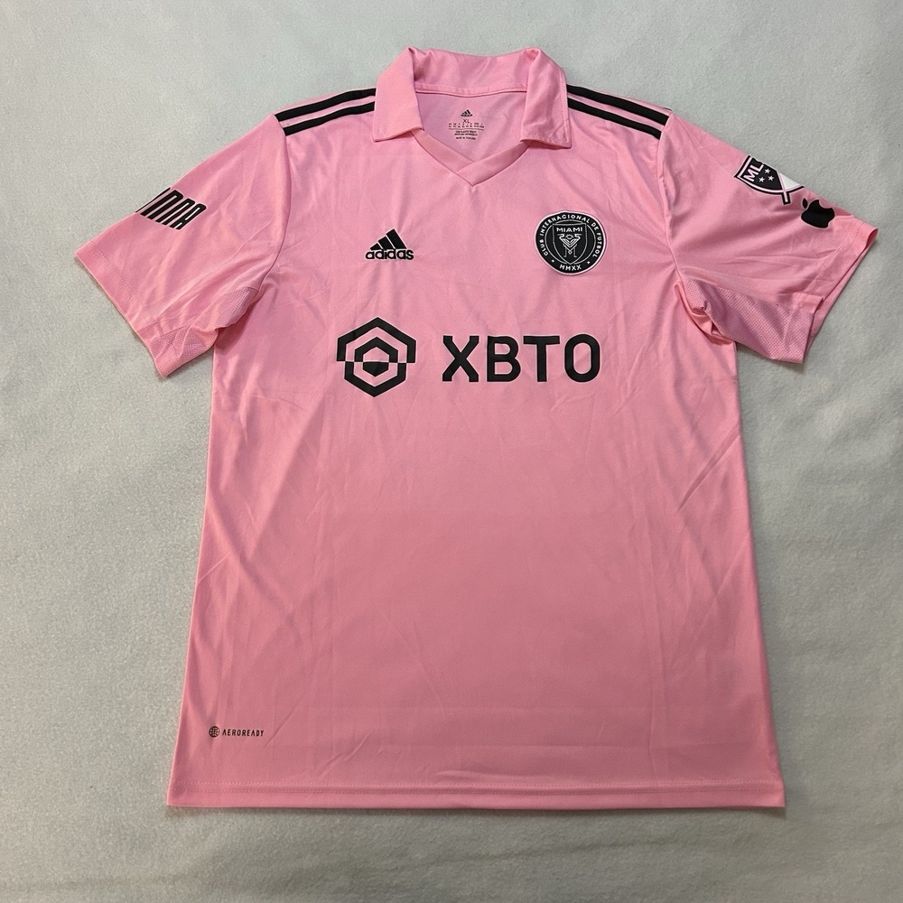 Adidas Inter Miami Jersey Mens XL Pink Lionel Messi CF Soccer 2022/2023 MLS